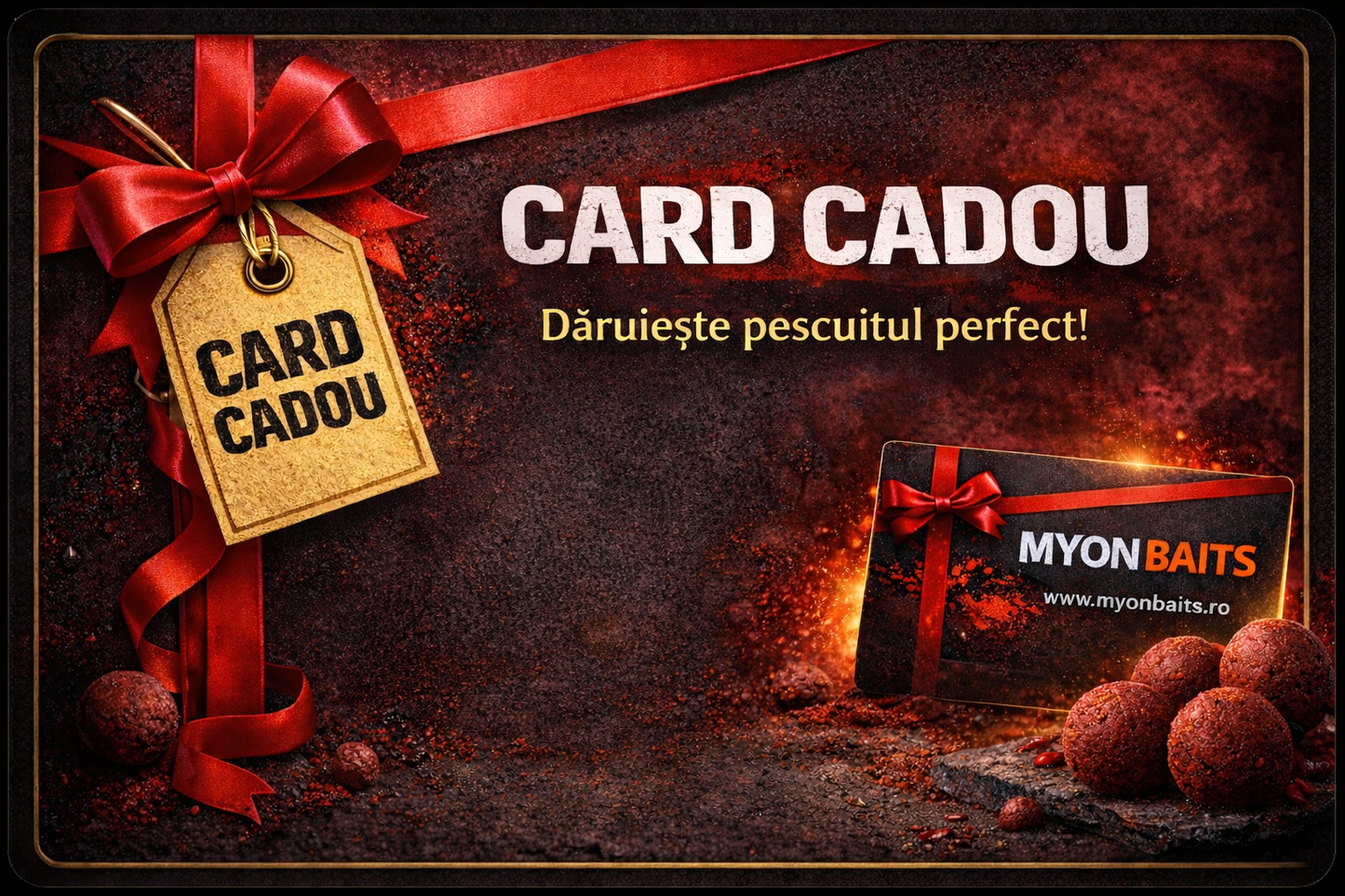 CARD CADOU - Myon Baits Cadoul Perfect pentru Pescarii de Crap - Myon Baits