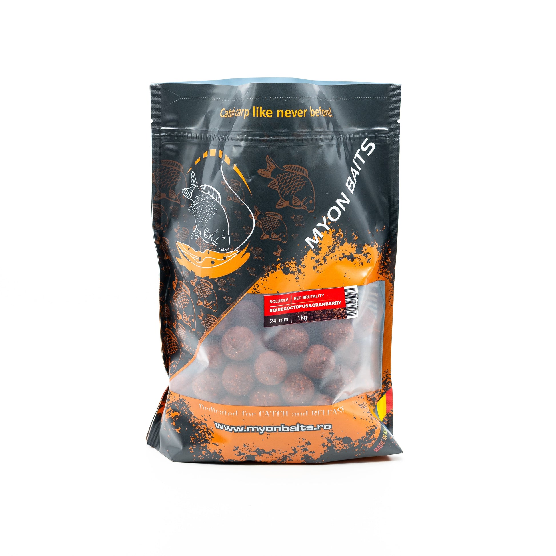 Licitatie - Pachet 10 kg Solubile RED Brutality 24 mm - Myon Baits