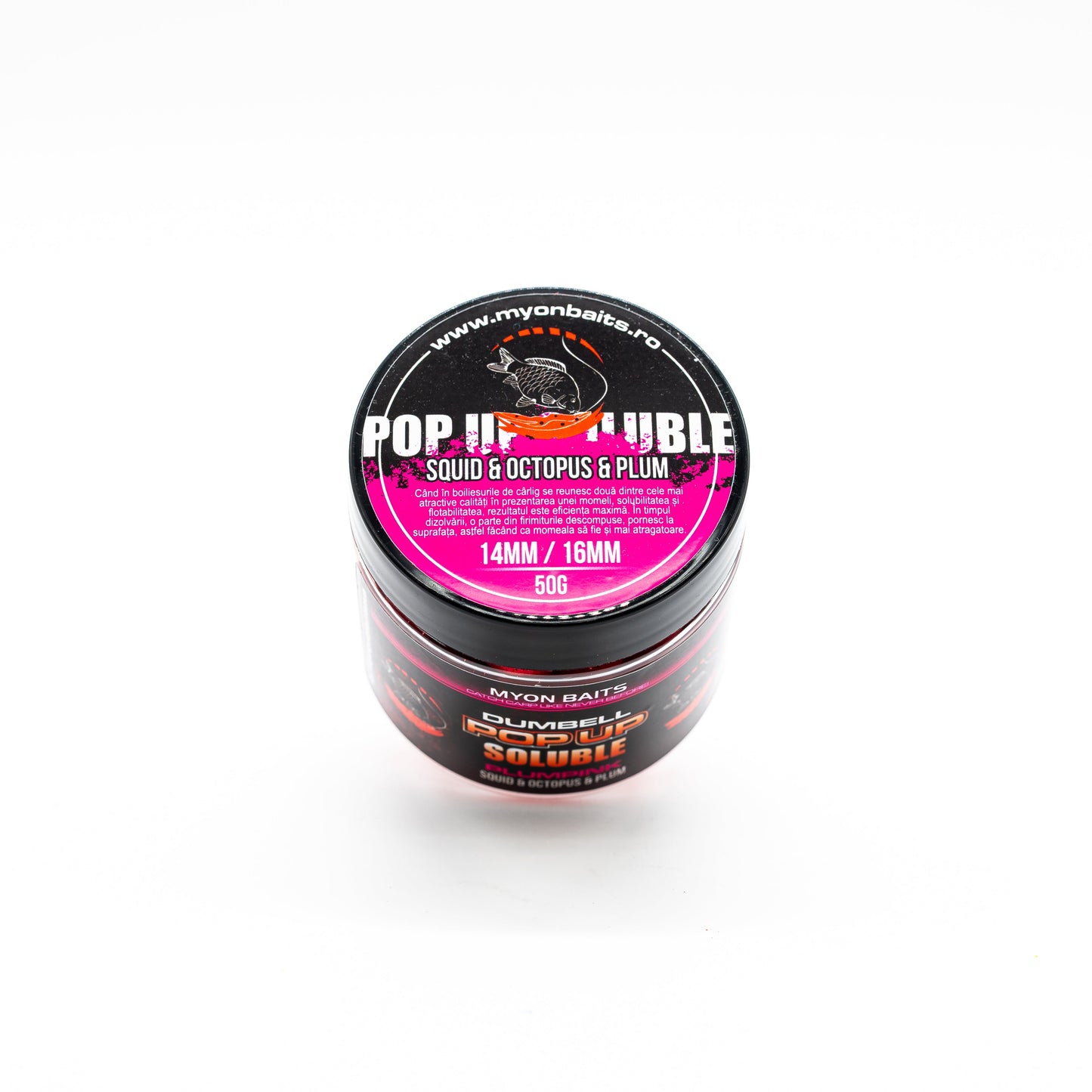 Pop Up Solubil Dumbell PlumPink - Myon Baits