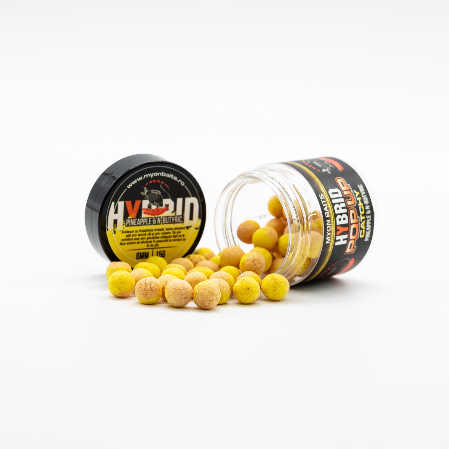 Hybrid Pop Up Catchy Pineapple & N-Butyric 8 mm - Myon Baits