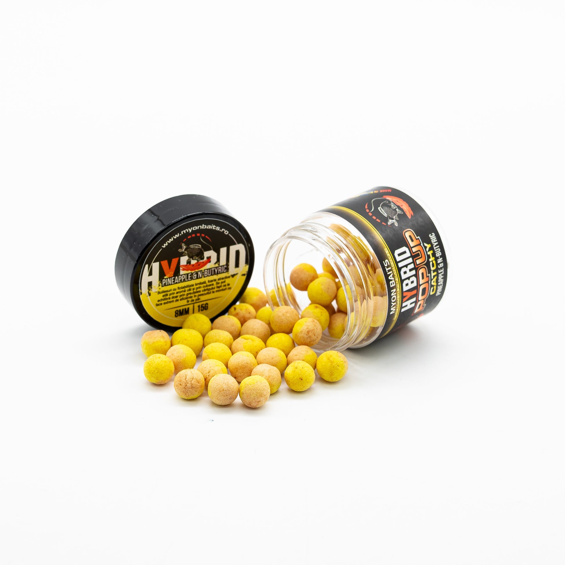 Hybrid Pop Up Catchy Pineapple & N-Butyric 8 mm - Myon Baits