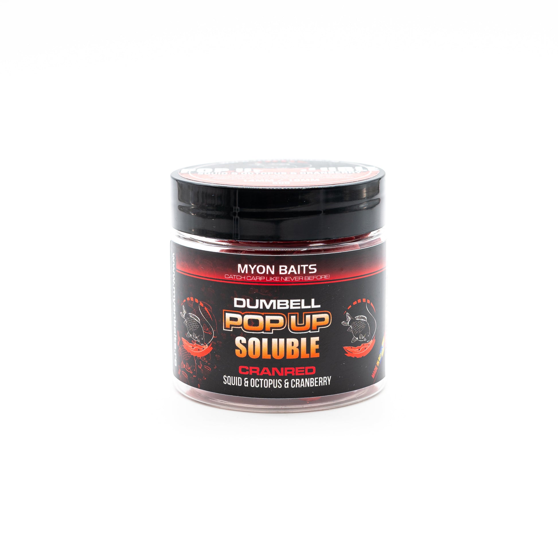 Pop Up Solubil Dumbell CranRed - Myon Baits