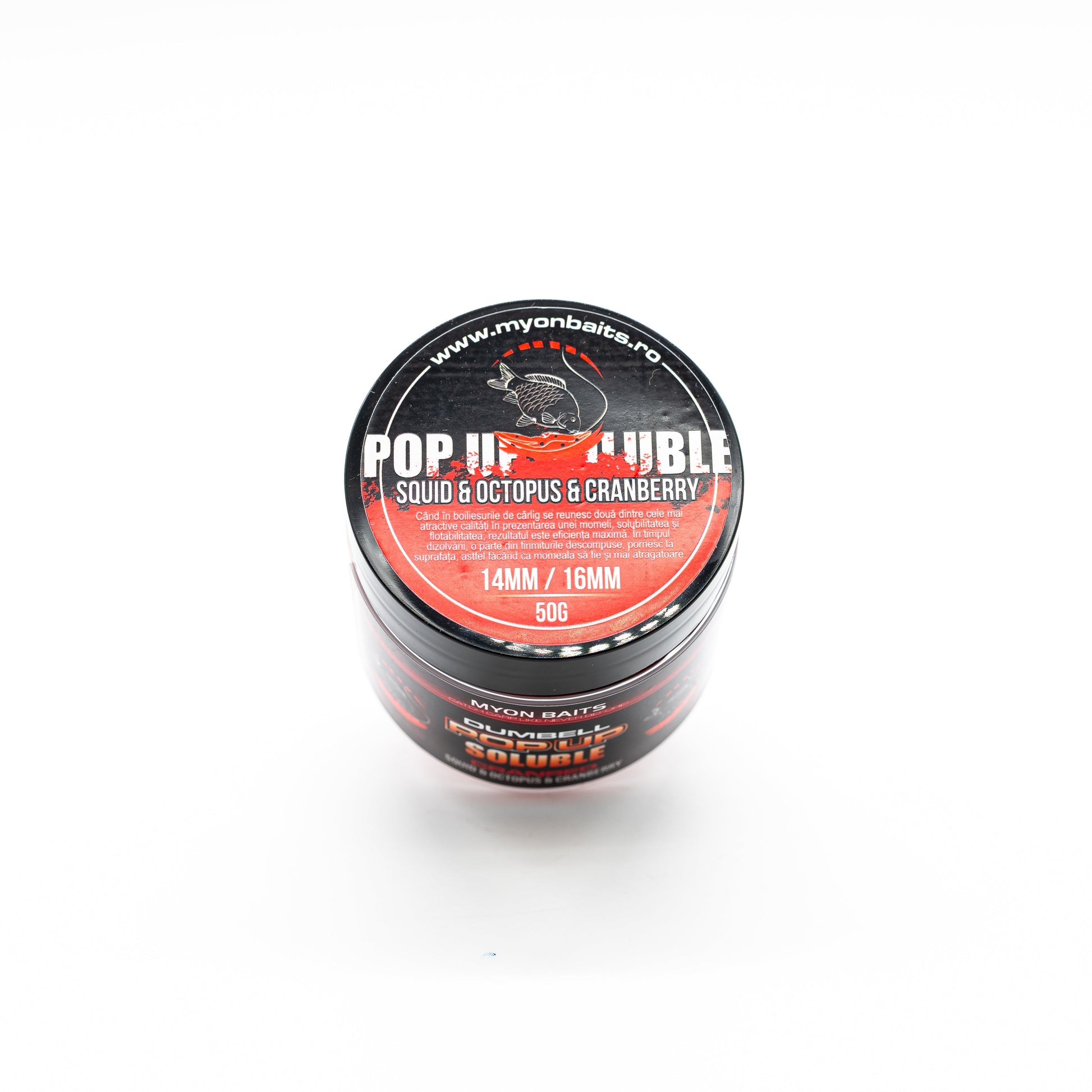Pop Up Solubil Dumbell CranRed - Myon Baits