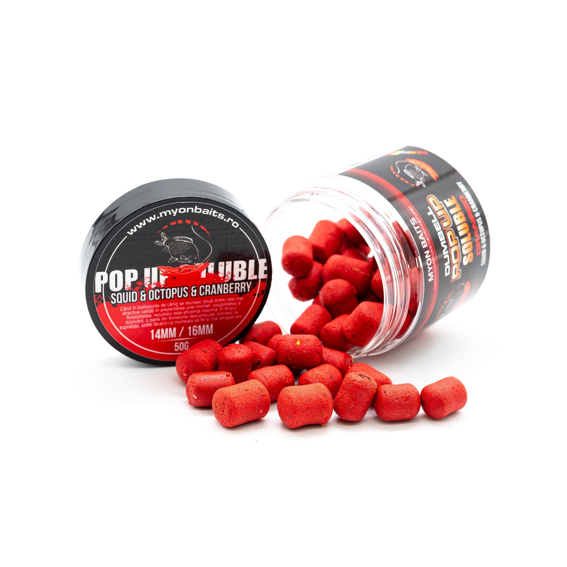 Pop Up Solubil Dumbell CranRed - Myon Baits