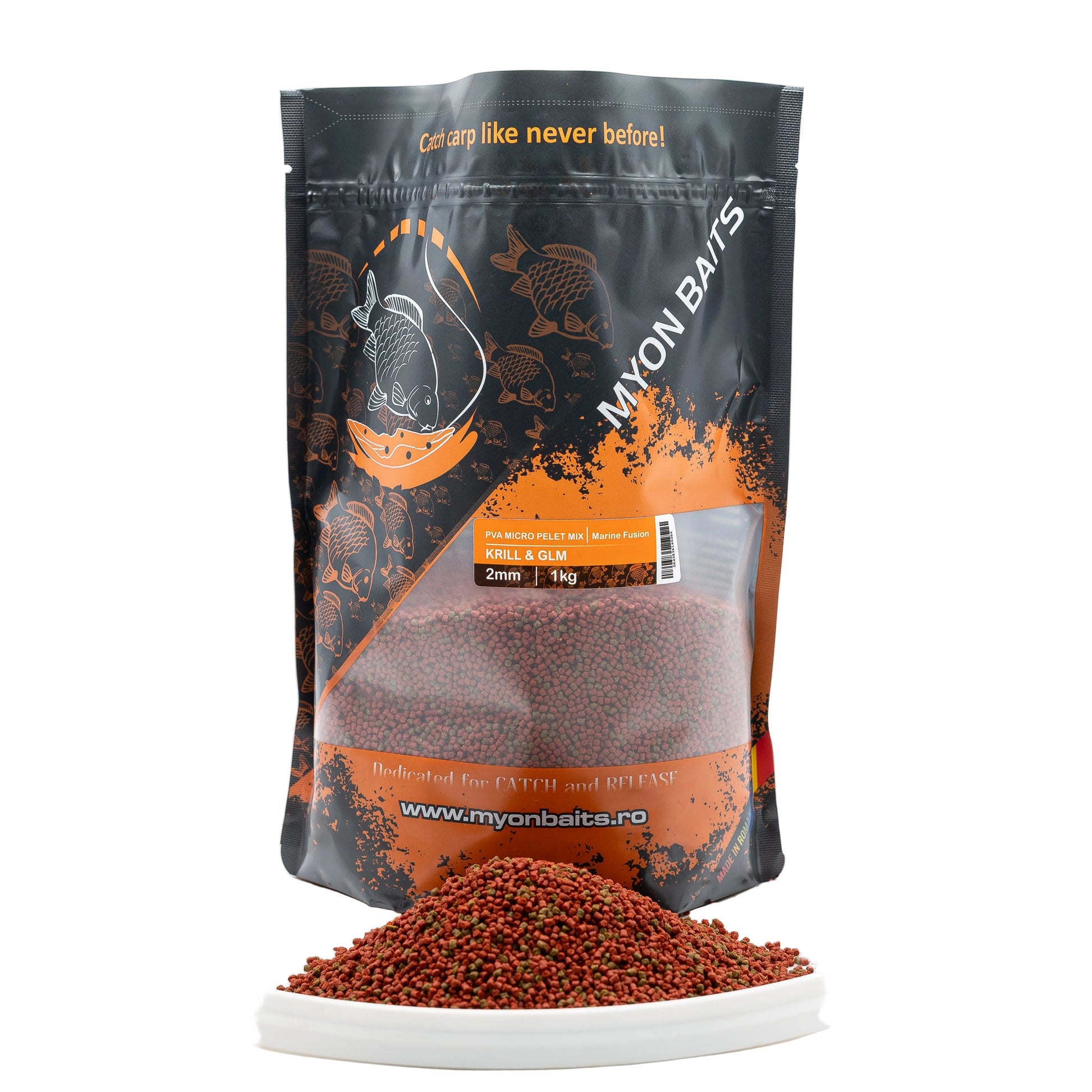 PVA Micro Pelet Mix Marine Fusion 2 mm – Krill & GLM - Myon Baits