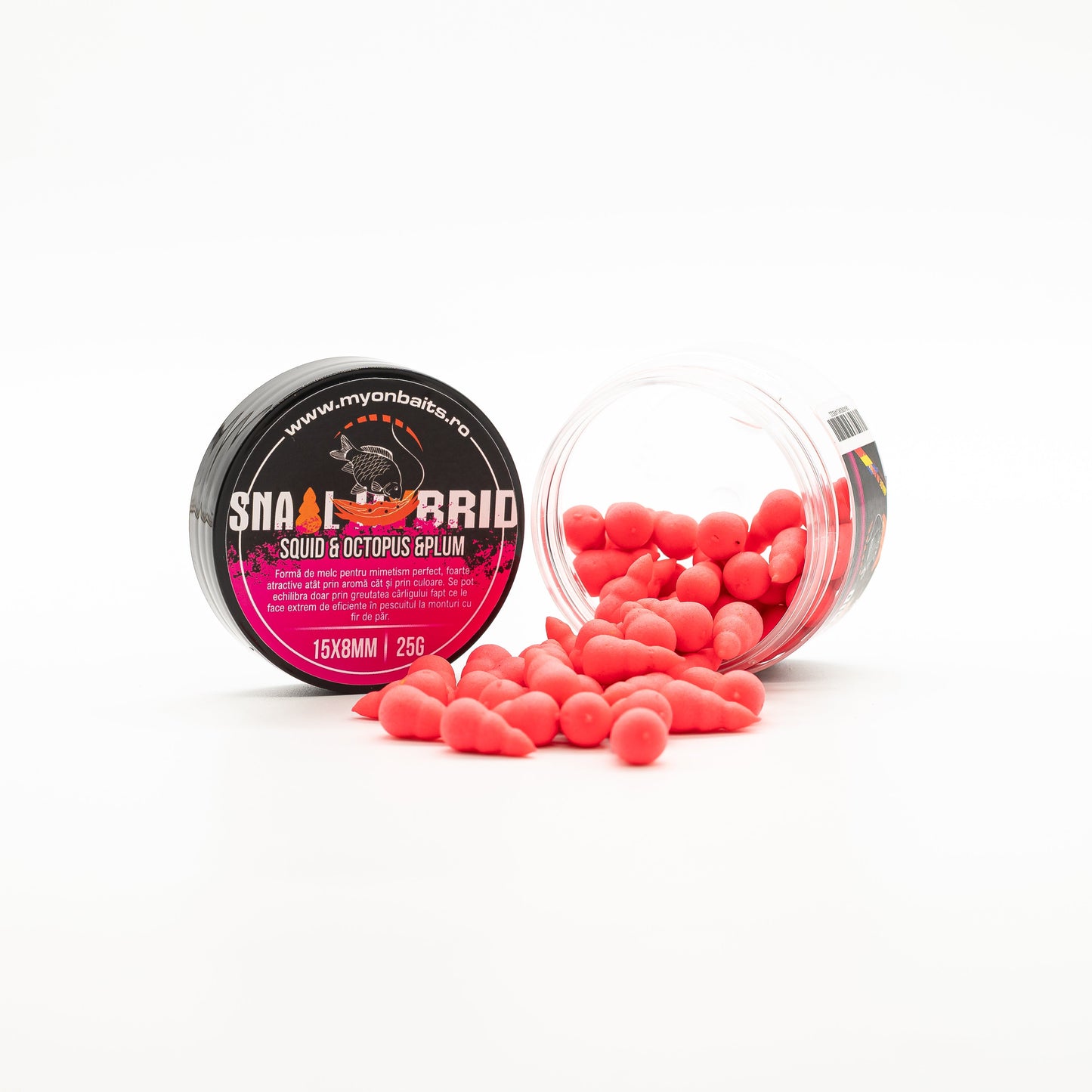 Snail Hybrid Pop Up PlumPink - 15x8 mm - Myon Baits