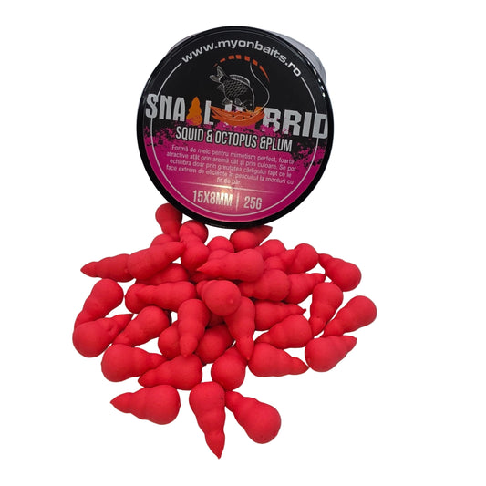 Snail Hybrid Pop Up PlumPink - 15x8 mm - Myon Baits