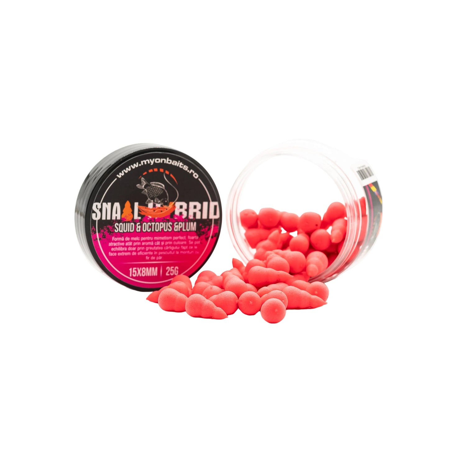 Snail Hybrid Pop Up PlumPink - 15x8 mm - Myon Baits