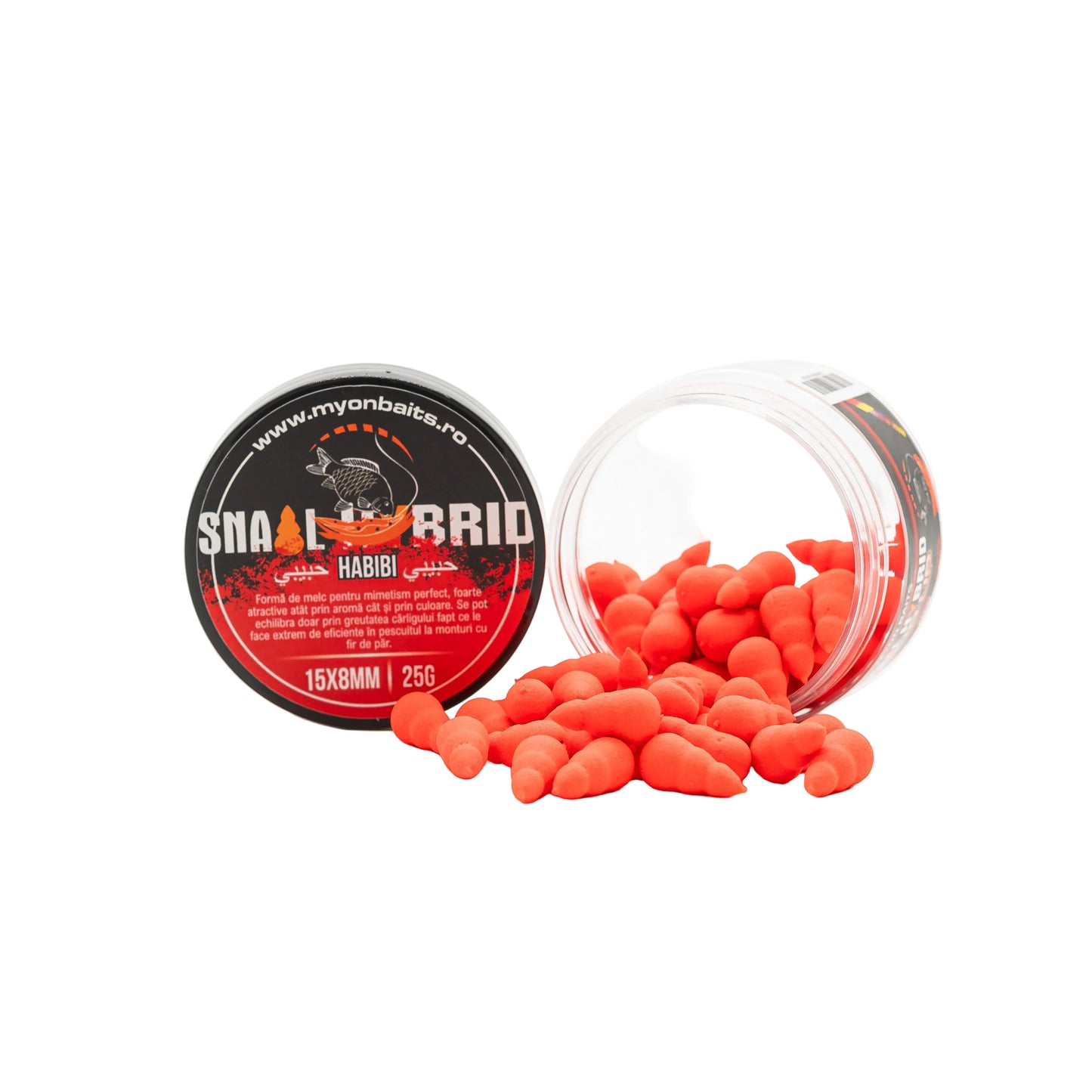 Snail Hybrid Pop Up RED Habibi - 15x8 mm - Myon Baits