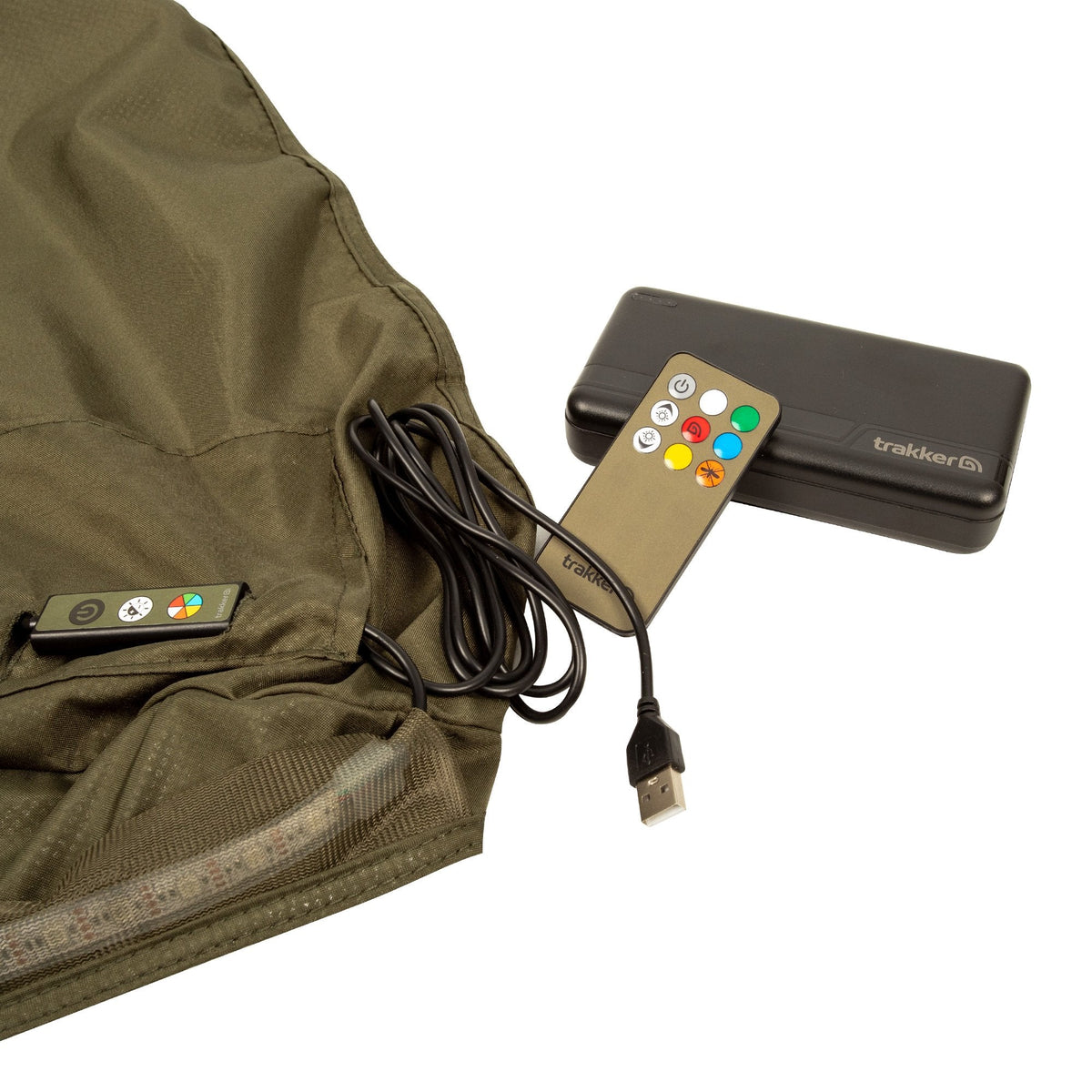 Trakker Tempest RS Brolly Nitelife Vapour Shield (cu Iluminat LED & Telecomandă) - Corturi & Adaposturi Trakker
